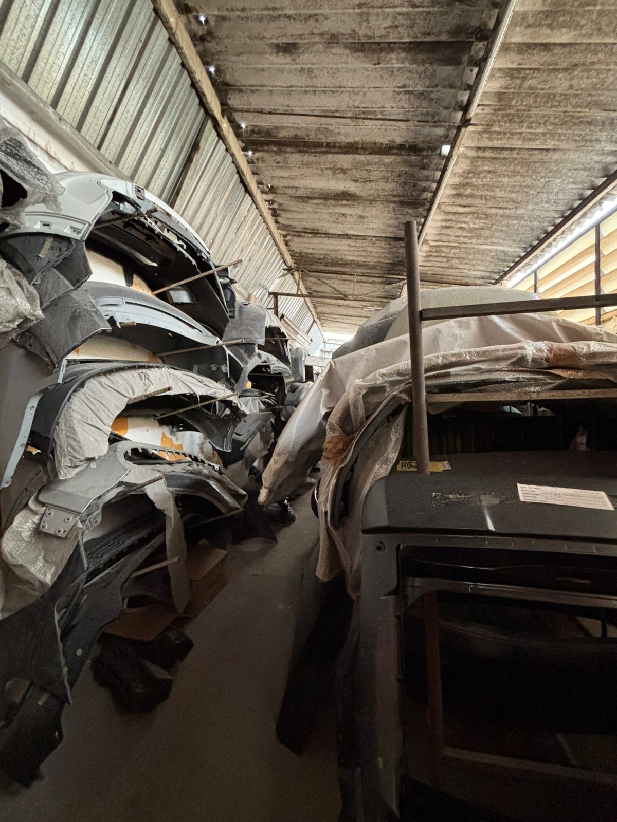 Armazenamento de peças