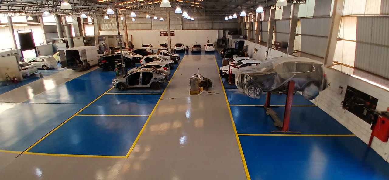 Vista geral da área produtiva