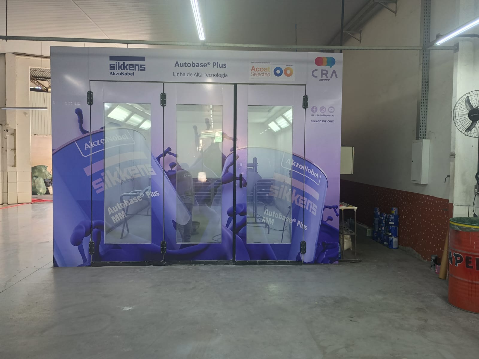 Cabine de pintura externa