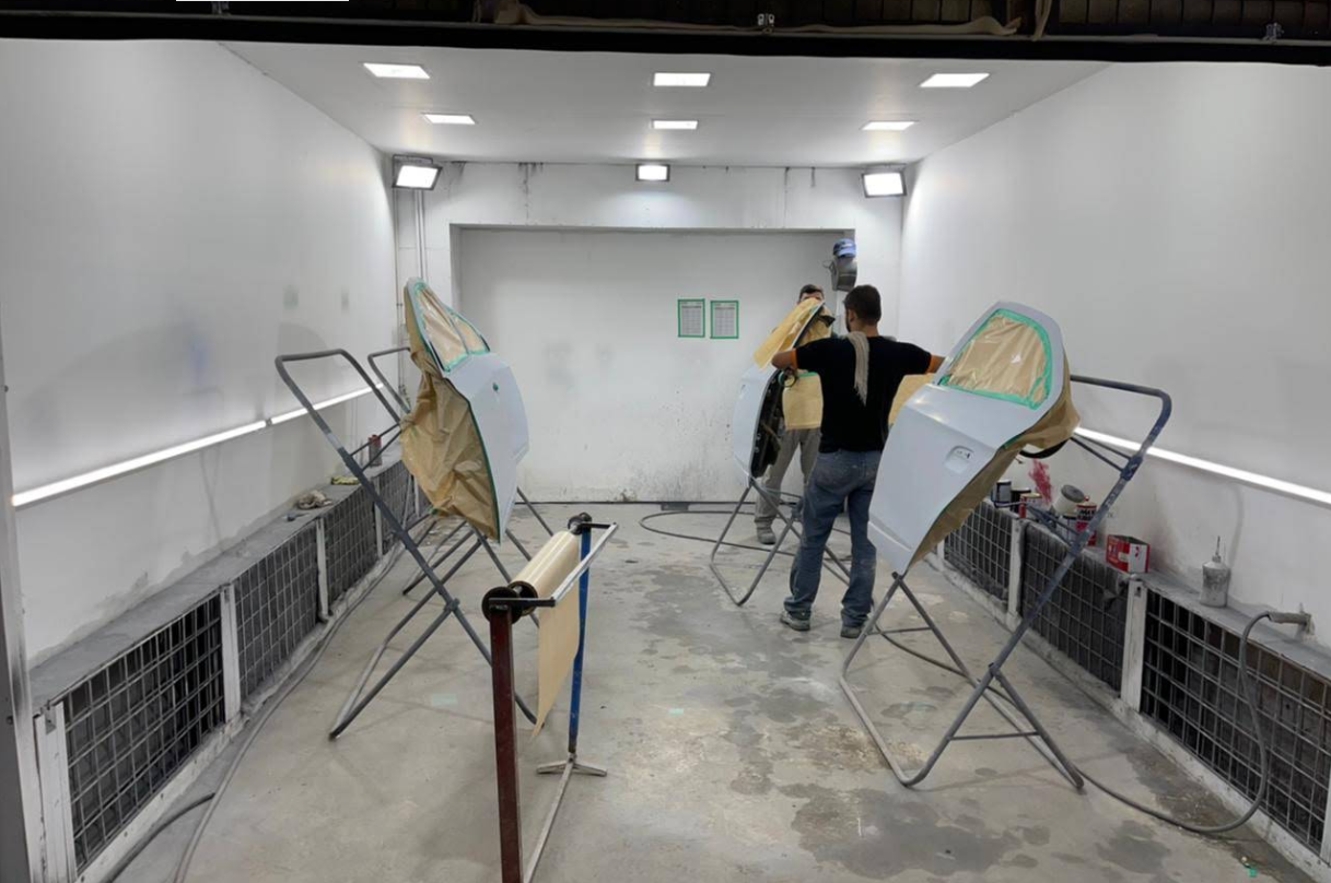 Cabine de pintura interna