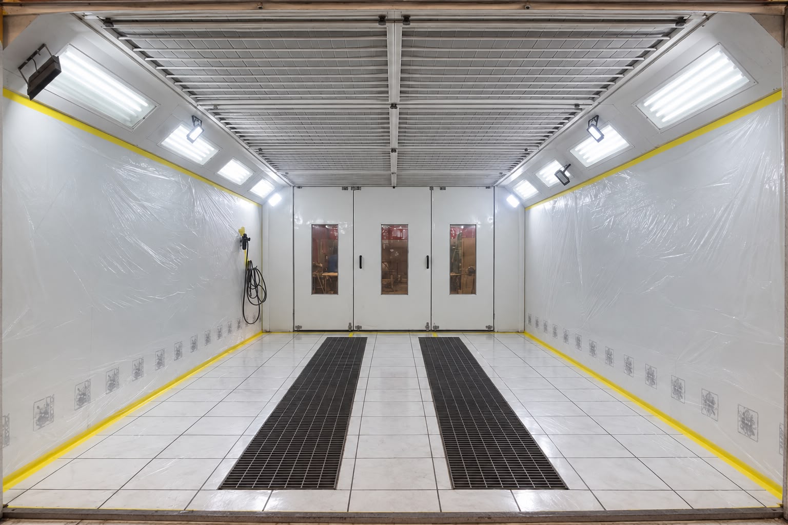Cabine de pintura interna